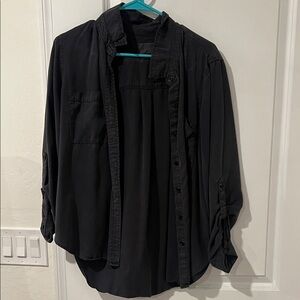 Universal Thread Women's Black Button Down Shirt